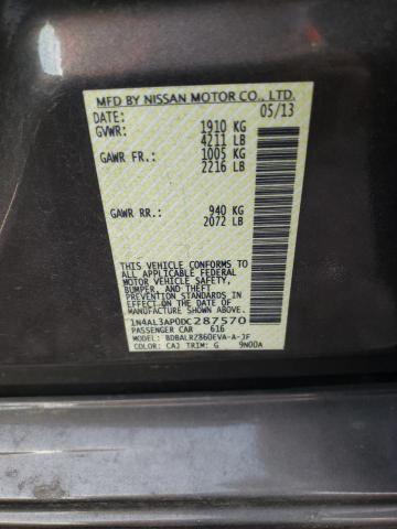 Photo 10 from auction – 2013 NISSAN ALTIMA 2.5 with VIN 1N4AL3AP0DC287570