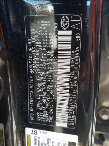 Photo 10 from auction – 2009 TOYOTA COROLLA MA with VIN 2T1KU40E39C132236