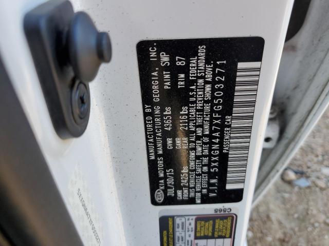 Photo 10 from auction – 2015 KIA OPTIMA EX with VIN 5XXGN4A7XFG503271