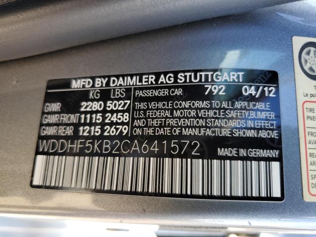 Foto 10 de la subasta – 2012 MERCEDES-BENZ E 350 con VIN WDDHF5KB2CA641572