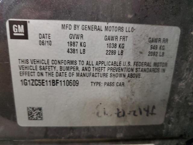 Photo 10 from auction – 2011 CHEVROLET MALIBU 1LT with VIN 1G1ZC5E11BF110609