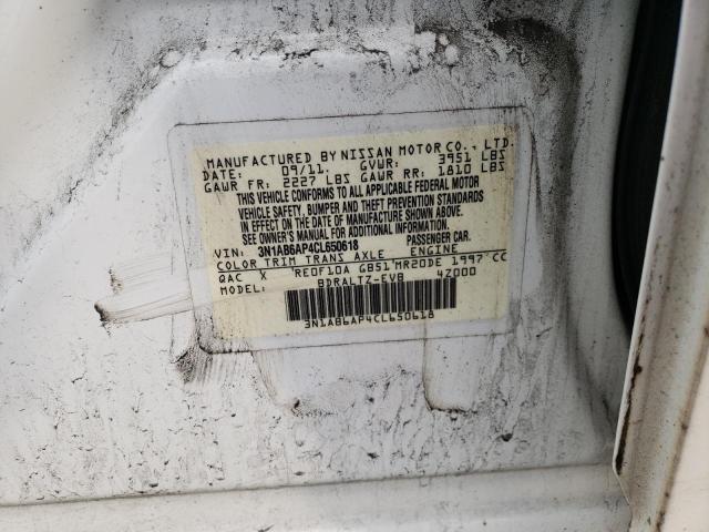 Photo 10 from auction – 2012 NISSAN SENTRA 2.0 with VIN 3N1AB6AP4CL650618