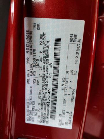 Photo 10 from auction – 2014 FORD ESCAPE TIT with VIN 1FMCU0J96EUA79474