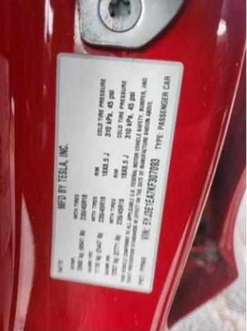 Photo 10 from auction – 2019 TESLA MODEL 3 with VIN 5YJ3E1EA7KF307093