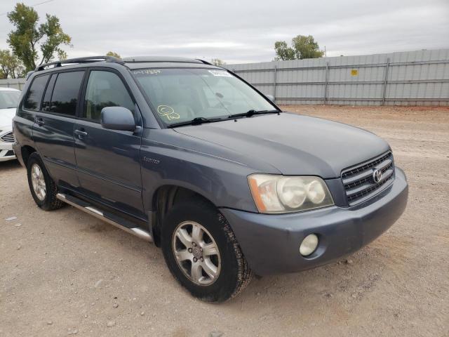 TOYOTA HIGHLANDER 2002 with VIN JTEGF21A220044354 - Photo from auction
