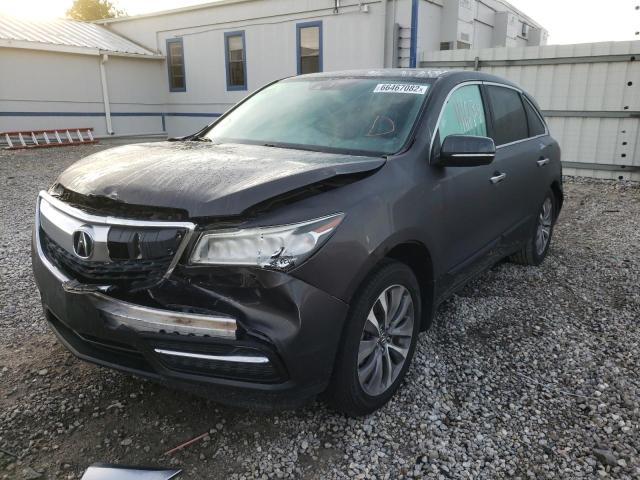Photo 2 from auction – 2014 ACURA MDX TECHNO with VIN 5FRYD4H42EB042697