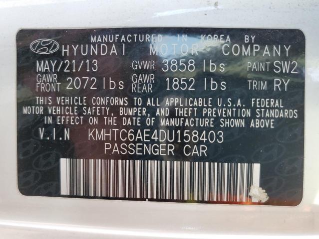 Photo 10 from auction – 2013 HYUNDAI VELOSTER T with VIN KMHTC6AE4DU158403