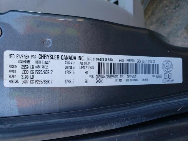 Photo 10 from auction – 2009 DODGE GRAND CARA with VIN 2D8HN44E49R695671