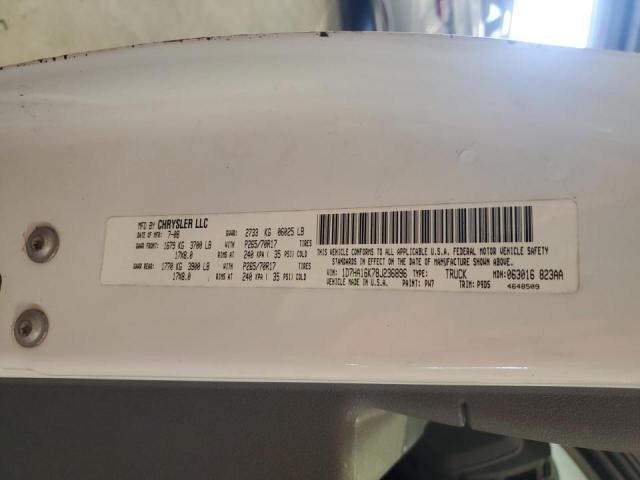 Photo 10 from auction – 2008 DODGE RAM 1500 S with VIN 1D7HA16K78J236896