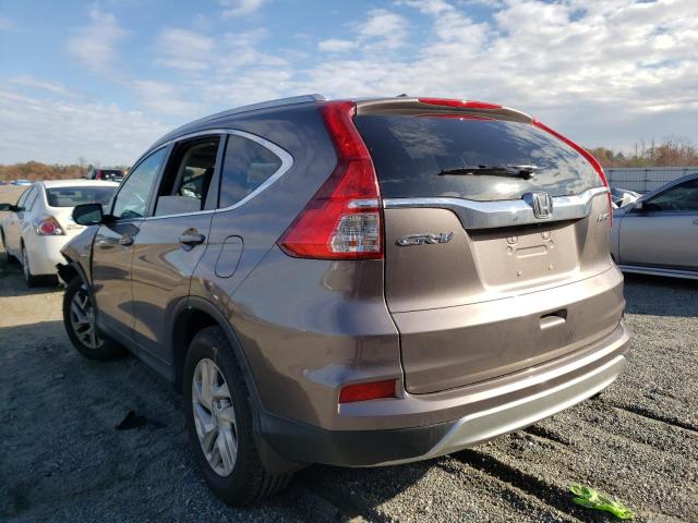 Photo 3 from auction – 2016 HONDA CR-V EXL with VIN 5J6RM4H70GL122865