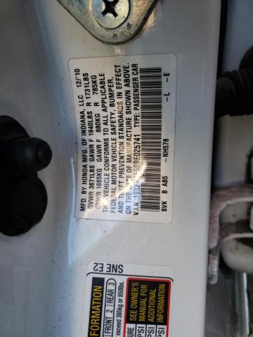 Photo 10 from auction – 2011 HONDA CIVIC LX with VIN 19XFA1F58BE025741