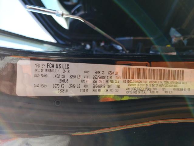 Photo 10 from auction – 2016 JEEP GRAND CHER with VIN 1C4RJFBG1GC378418