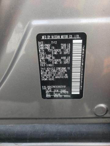 Photo 10 from auction – 2012 INFINITI QX56 with VIN JN8AZ2NE5C9023191