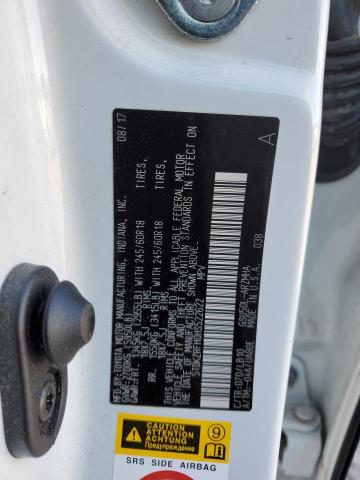 Photo 10 from auction – 2017 TOYOTA HIGHLANDER with VIN 5TDKZRFH0HS522622