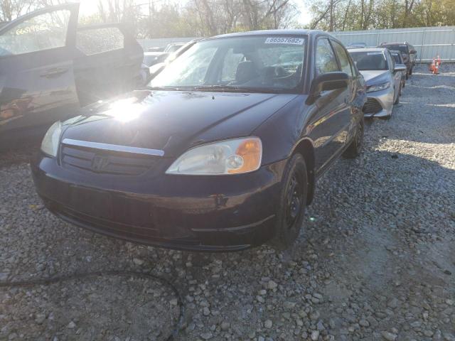Photo 2 from auction – 2002 HONDA CIVIC LX with VIN 1HGES166X2L072490