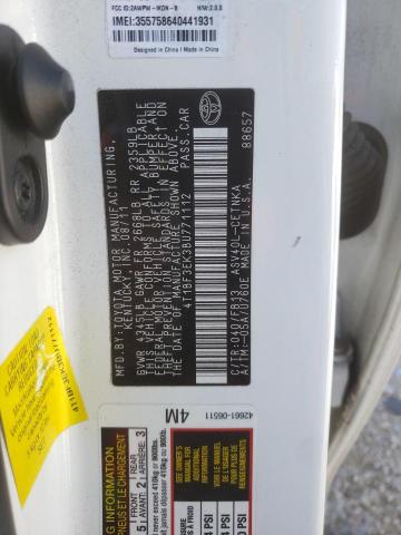 Photo 10 from auction – 2011 TOYOTA CAMRY BASE with VIN 4T1BF3EK3BU771112