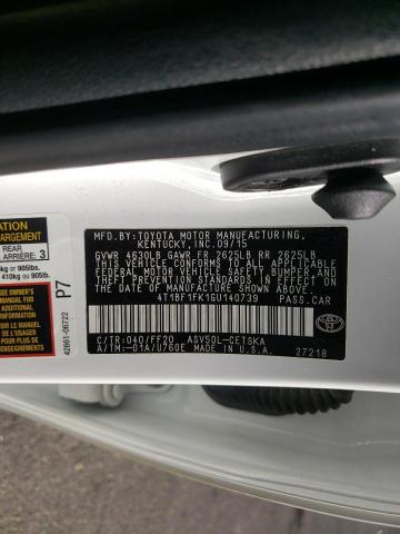 Photo 10 from auction – 2016 TOYOTA CAMRY LE with VIN 4T1BF1FK1GU140739
