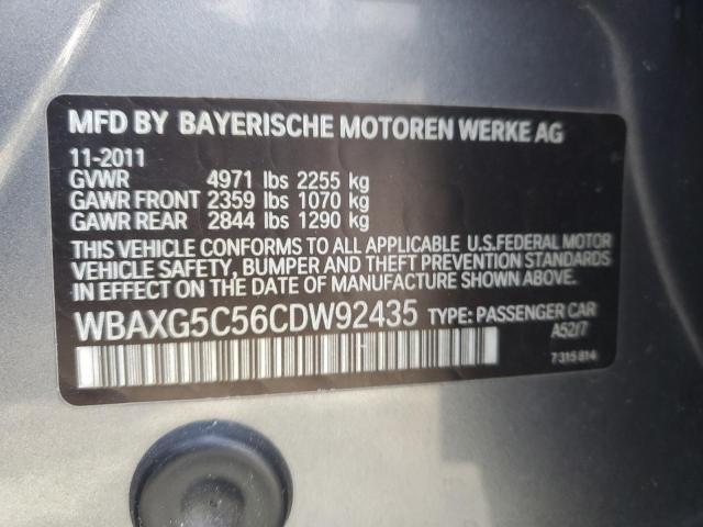 Photo 10 from auction – 2012 BMW 528 I with VIN WBAXG5C56CDW92435