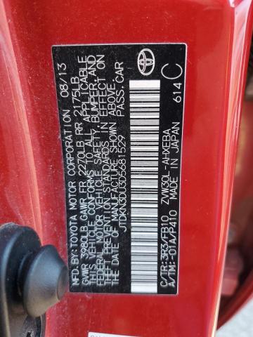 Photo 10 from auction – 2013 TOYOTA PRIUS with VIN JTDKN3DU3D5681529