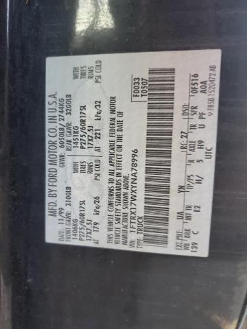 Photo 10 from auction – 2000 FORD F150 with VIN 1FTRX17WXYNA78996