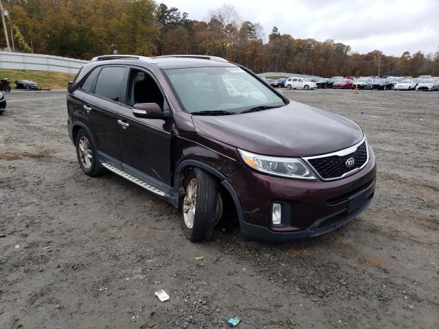 KIA SORENTO LX 2014 with VIN 5XYKT4A69EG482883 - Photo from auction