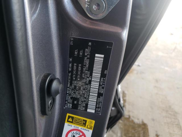 Photo 10 from auction – 2017 TOYOTA HIGHLANDER with VIN 5TDZZRFH4HS199965