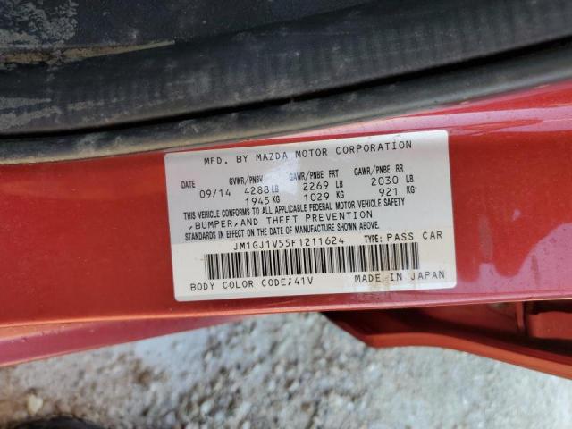 Photo 10 from auction – 2015 MAZDA 6 TOURING with VIN JM1GJ1V55F1211624