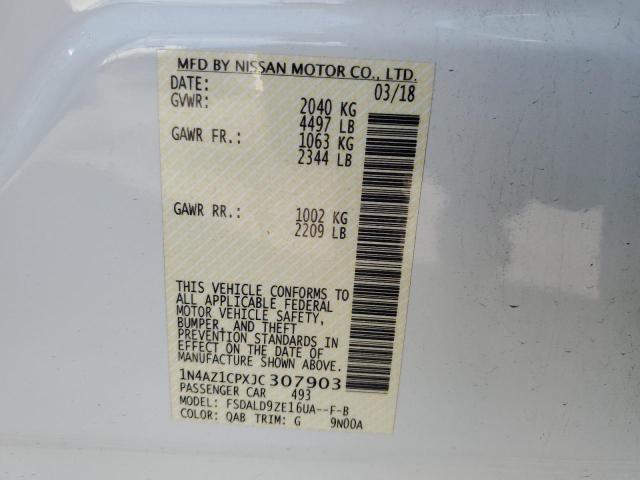 Photo 10 from auction – 2018 NISSAN LEAF S with VIN 1N4AZ1CPXJC307903