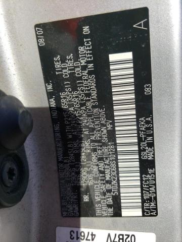 Photo 10 from auction – 2008 TOYOTA SIENNA CE with VIN 5TDZK23C68S101281