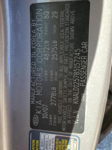 Photo 10 from auction – 2008 KIA AMANTI with VIN KNALD125785157245