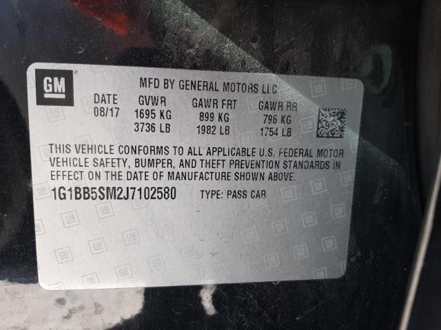 Photo 10 from auction – 2018 CHEVROLET CRUZE LS with VIN 1G1BB5SM2J7102580