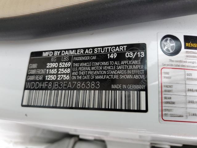 Photo 10 from auction – 2014 MERCEDES-BENZ E 350 4MAT with VIN WDDHF8JB3EA786383