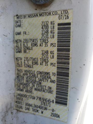 Photo 10 from auction – 2016 NISSAN OTHER with VIN 1N6BD0CT7GN789664