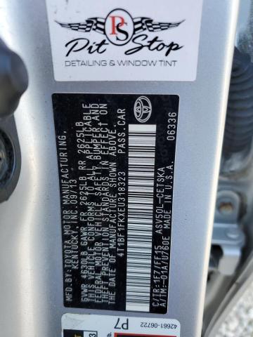 Photo 10 from auction – 2014 TOYOTA CAMRY L with VIN 4T1BF1FKXEU318323