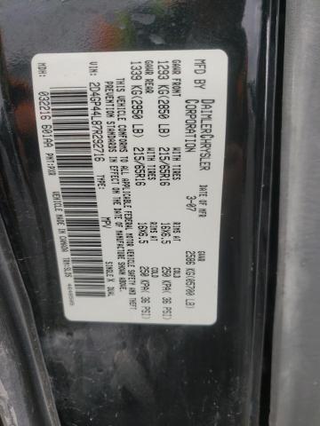 Photo 10 from auction – 2007 DODGE CARAVAN with VIN 2D4GP44L87R292716