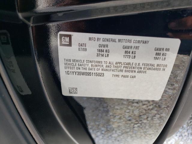 Photo 10 from auction – 2009 CHEVROLET CORVETTE with VIN 1G1YY35W095115023