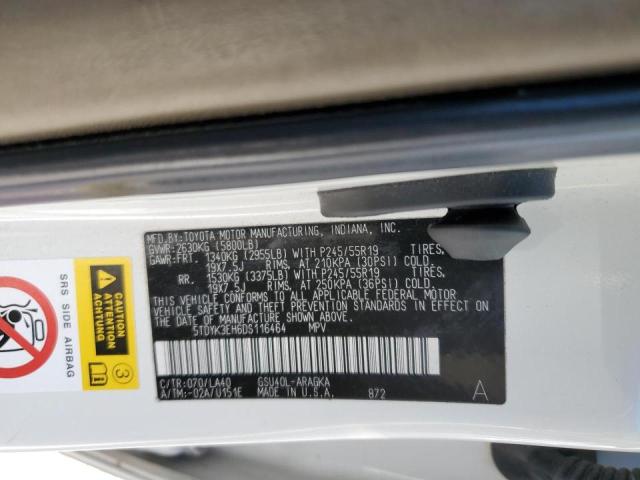 Photo 10 from auction – 2013 TOYOTA HIGHLANDER with VIN 5TDYK3EH6DS116464