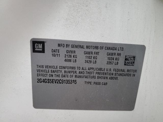 Photo 10 from auction – 2012 BUICK REGAL PREM with VIN 2G4GS5EV2C9135335