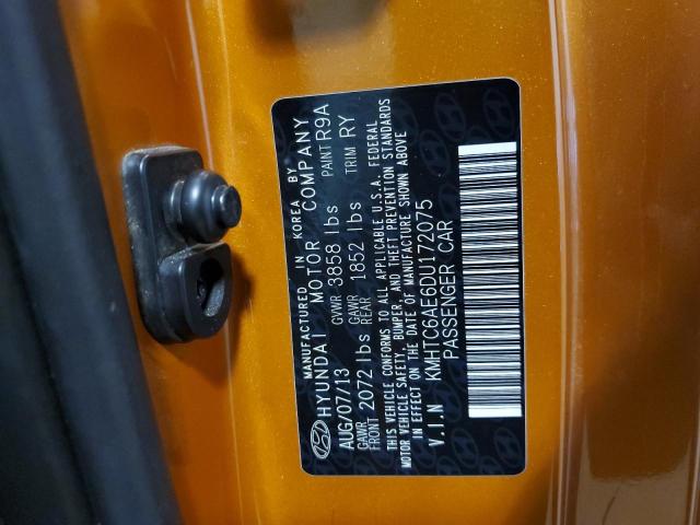 Photo 10 from auction – 2013 HYUNDAI VELOSTER T with VIN KMHTC6AE6DU172075