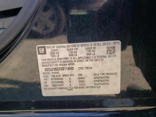Photo 10 from auction – 2014 GMC SIERRA K15 with VIN 3GTU2VECXEG114585
