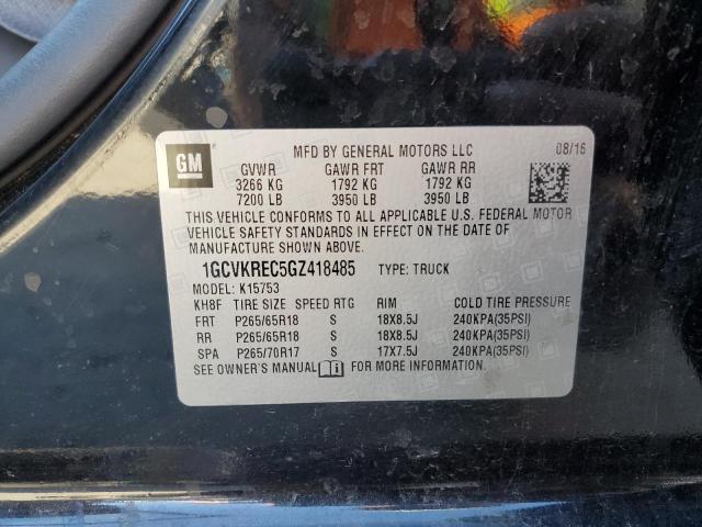 Photo 10 from auction – 2016 CHEVROLET silverado with VIN 1GCVKREC5GZ418485