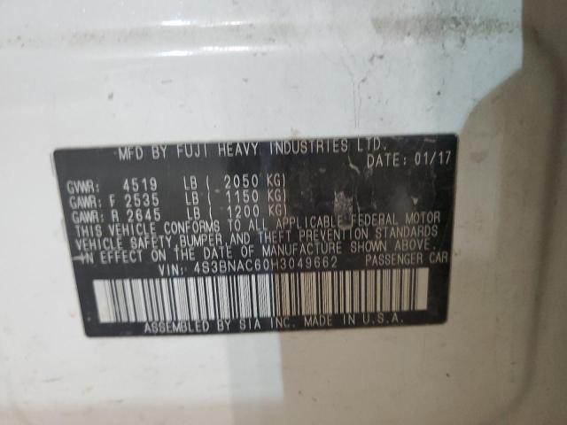 Photo 10 from auction – 2017 SUBARU LEGACY 2.5 with VIN 4S3BNAC60H3049662