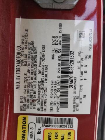 Photo 10 from auction – 2014 FORD FUSION SE with VIN 3FA6P0HD3ER201532