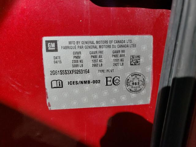 Photo 10 from auction – 2015 CADILLAC XTS PLATIN with VIN 2G61S5S3XF9263164