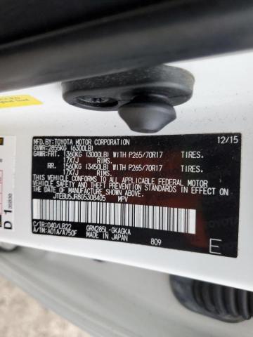 Photo 10 from auction – 2016 TOYOTA 4RUNNER SR with VIN JTEBU5JR8G5308405
