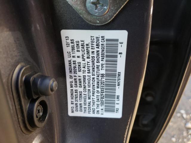 Photo 10 from auction – 2014 HONDA CIVIC EX with VIN 19XFB2F8XEE207166