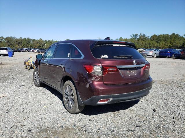Photo 3 from auction – 2014 ACURA MDX TECHNO with VIN 5FRYD3H44EB006908