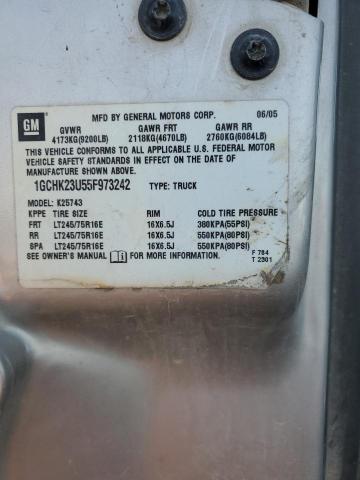 Photo 10 from auction – 2005 CHEVROLET SILVERADO with VIN 1GCHK23U55F973242