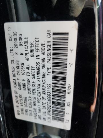 Photo 10 from auction – 2012 ACURA TSX SE with VIN JH4CU2F8XCC031199