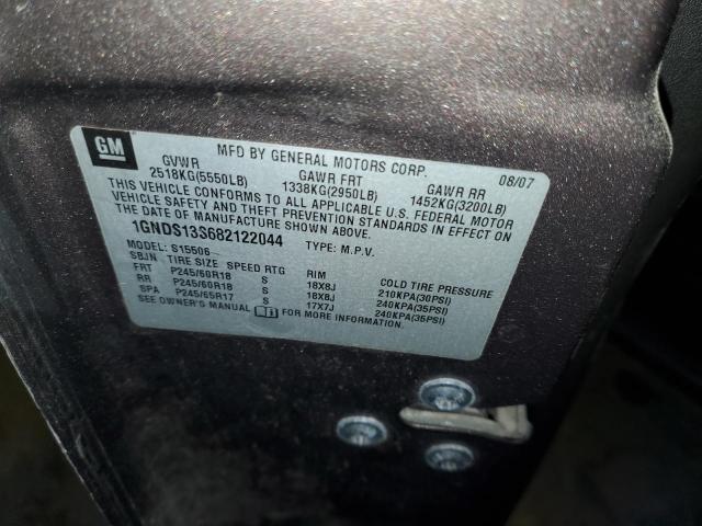 Photo 10 from auction – 2008 CHEVROLET TRAILBLAZE with VIN 1GNDS13S682122044